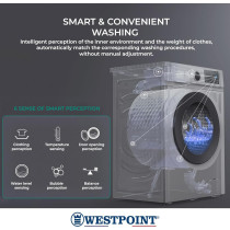 Westpoint 6Kg Front Load Washing Machine, 1000 RPM With 16 Washing Programs And Quick Wash In 15 Minutes, White, WMT-61022, New Edition, 1 Year Warranty
