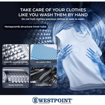 Westpoint 6Kg Front Load Washing Machine, 1000 RPM With 16 Washing Programs And Quick Wash In 15 Minutes, White, WMT-61022, New Edition, 1 Year Warranty