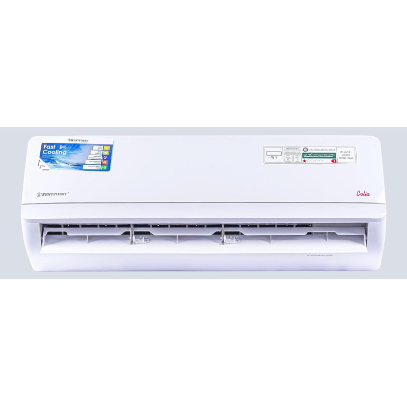 Westpoint 1.5 Ton Split Air Conditioner, 18000 BTU, Rotary Compressor, I Feel function, Gold Fins, 4 Way Swing, Indoor 22D x 95.2W x 31H centimeters, 1 Year Warranty