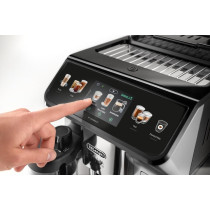 De Longhi Eletta Cold Brew Automatic Coffee Maker With Latte Crema Hot And Cool Technology, Intuitive Colour Display, Cold Extraction Technology, 3.5Inch TFT Display Plus Wi-Fi, ECAM450.65.S, Silver, 1 Year Warranty