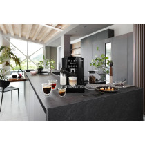 De Longhi Magnifica Start ECAM220.60.B Fully Automatic Bean To Cup Coffee Machine, 4 One Touch Recipes, Auto Milk, Soft Touch Control Panel, 1450W, Black, 1 Year Warranty