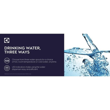 Electrolux Water Dispenser, Top Loading, 3 Taps Equipped With Hot Cold And Ambient Temperature, Floor Standing, LED Indicator, Child Safety Lock For Faucet, Best Home, Office And Pantry, EQAXF1SXWG, 1 Year Warranty