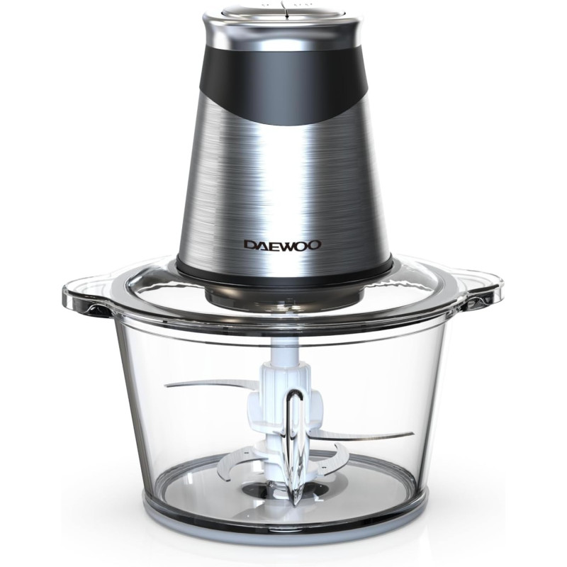 Daewoo DFC-217A, 1.8L Food Chopper For Meat, Vegetables, Fruits And Nuts, 300-500W With BPA Free Glass Bowl, 1 Year Warranty