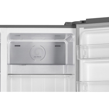 Super General 880 Liters Gross Side By Side Refrigerator, Freezer, No Frost, LED Light, Inox, SGR-880SBS, Silver, 1 Year Warranty