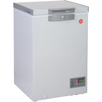 Hoover 133L Single Door Low Frost Chest Freezer Convertible Temp, LED Lighting, Grey Finish, HCF-K133-GR, 1 Year Warranty