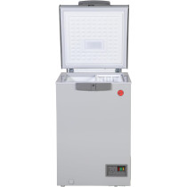 Hoover 133L Single Door Low Frost Chest Freezer Convertible Temp, LED Lighting, Grey Finish, HCF-K133-GR, 1 Year Warranty