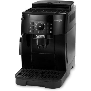 De Longhi Magnifica S Automatic Coffee Machine, Bean To Cup Espresso Machine With 5 One Touch Recipes, Black, ECAM12.121.B, 1 Year Warranty