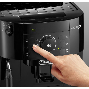 De Longhi Magnifica S Automatic Coffee Machine, Bean To Cup Espresso Machine With 5 One Touch Recipes, Black, ECAM12.121.B, 1 Year Warranty