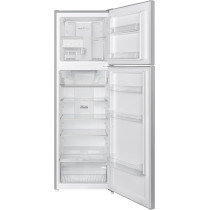 Haiwoo 355Liters Double Door Top Mount Refrigerator, Multi Air Flow, No Frost Fridge And Freezer With And Interior LED Light, HRT355FCS, Titanium Silver, 1 Year Warranty