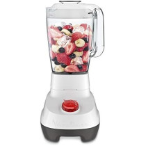 Moulinex Blender, Super Blender 2 L Blender Smoothie Maker, Mixer, 700 W, 2 Attachments, White/Black, LM207128, 1 Year Warranty