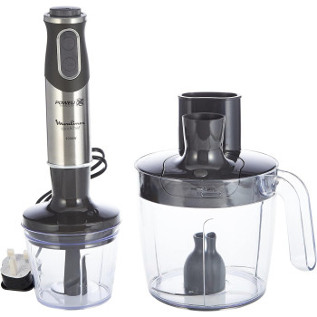 Moulinex Hand Blender, Quickchef Hand Stick Blender, 1000 W, 3 Liter Food Proceesor Plus 500 ml Chopper, DD65J827, 1 Year Warranty