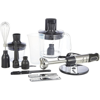 Moulinex Hand Blender, Quickchef Hand Stick Blender, 1000 W, 3 Liter Food Proceesor Plus 500 ml Chopper, DD65J827, 1 Year Warranty