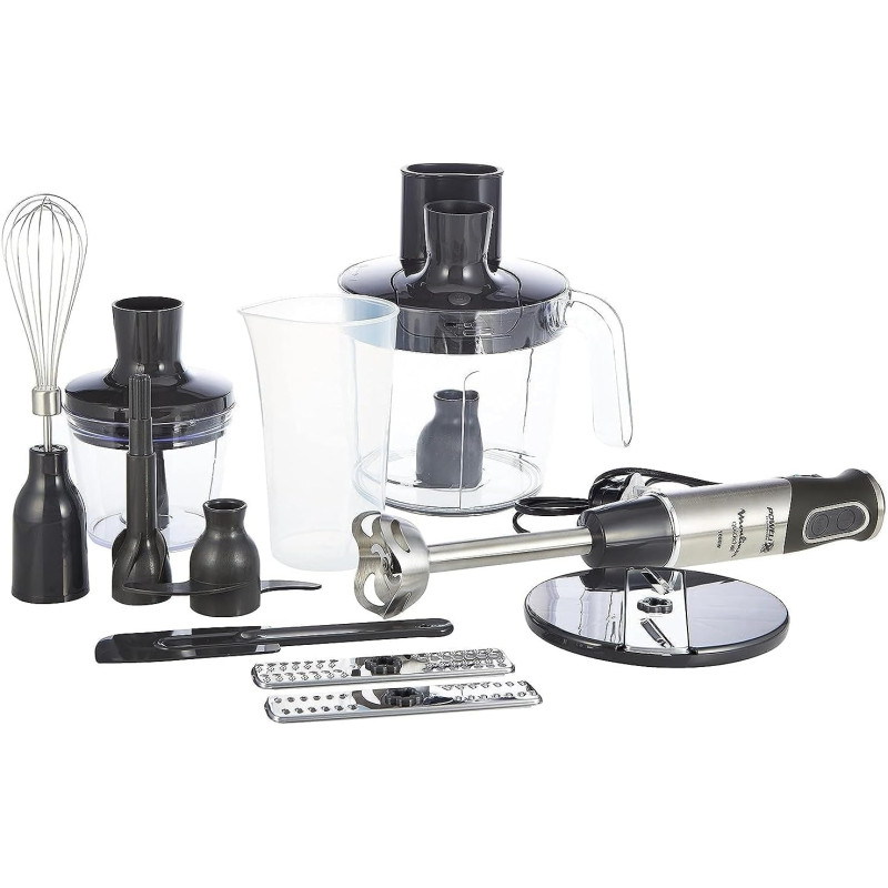 Moulinex Hand Blender, Quickchef Hand Stick Blender, 1000 W, 3 Liter Food Proceesor Plus 500 ml Chopper, DD65J827, 1 Year Warranty