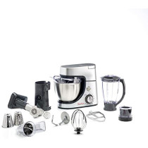Moulinex Kitchen Machine, Masterchef Gourmet Kitchen Machine, 1100 W, Silver, Stainless Steel/Plastic, QA513D27, 1 Year Warranty