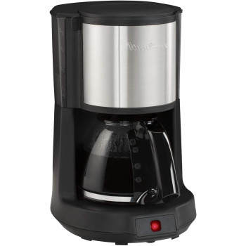 Moulinex Coffee Machine, Subito Filter Coffee Maker, 1.25 L, 10 To 15 Cups, Anti Drip System, 30 Min Keep Warm Function, FG370827, Black, 1 Year Warranty