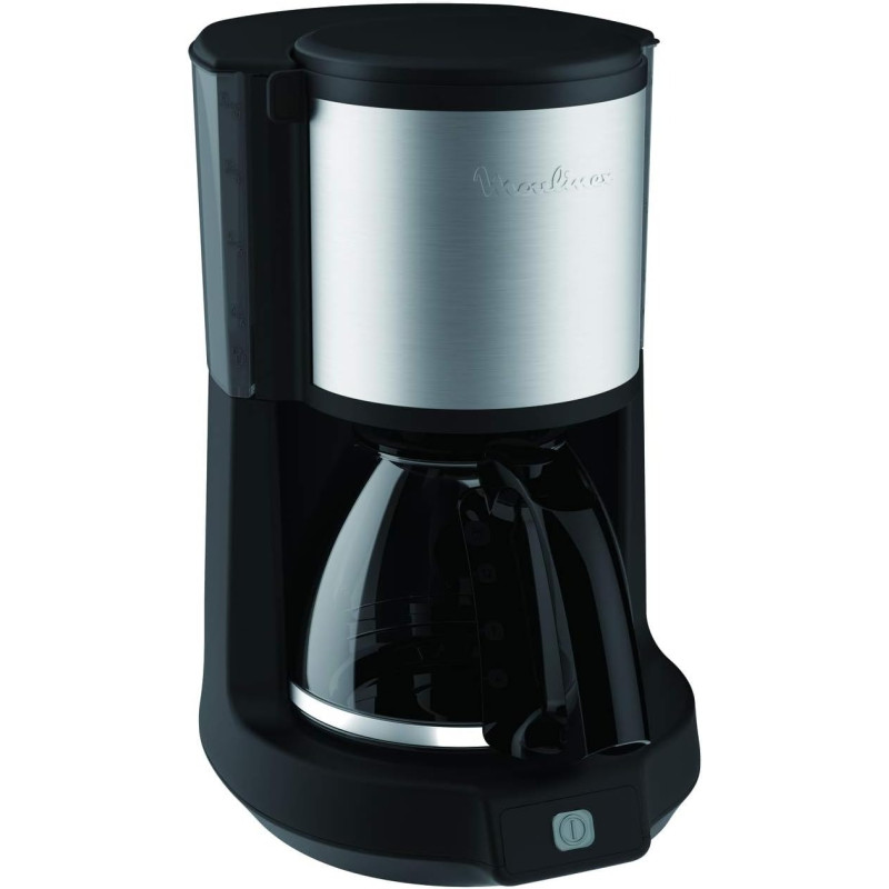 Moulinex Coffee Machine, Subito Filter Coffee Maker, 1.25 L, 10 To 15 Cups, Anti Drip System, 30 Min Keep Warm Function, FG370827, Black, 1 Year Warranty