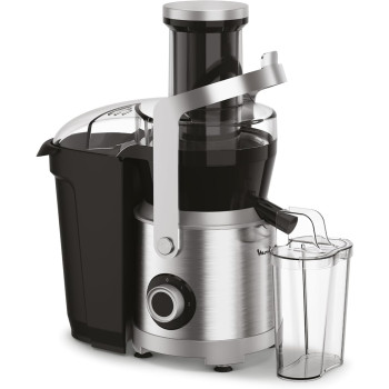 Moulinex Juicer, Nutri XXL Easy To Use Juice Extractor, XXL Feeding Tube, Full Fruit Insertion, Drip Stop Protection, 2 Speeds, 2.2 L Pulp Container, 0.8 L Juice Container, JU660D27