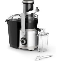 Moulinex Juicer, Nutri XXL Easy To Use Juice Extractor, XXL Feeding Tube, Full Fruit Insertion, Drip Stop Protection, 2 Speeds, 2.2 L Pulp Container, 0.8 L Juice Container, JU660D27