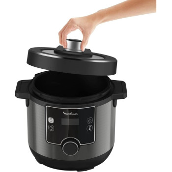 Moulinex Electrical Pressure Cooker, Turbo Cuisine Electric Cooker, 7.6 Litre, 1200 Watts, Black, CE777827, 1 Year Warranty