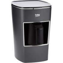Beko Turkish Coffee Machine Mini, 670 Watts, 1 Pot, 3 Cups Max, One Touch, Anti Spill, Grey, BKK2300, 1 Year Warranty