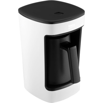 Beko Turkish Coffee Machine TKM2341W, 5 Cup Capacity, 580 Watts, Anti Spill Technology, Audio Warning, One Touch Control, Cook Sense 2, Delicious And Foamy Turkish Coffee, White, 1 Year Warranty