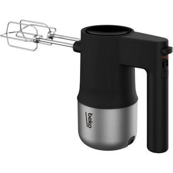 Beko HMM 81504 BX Hand Mixer, 500 Watts, Inox Housing, 4 Speed Settings, Turbo Function, Eject Button, Stainless Steel Beaters, 1 Year Warranty