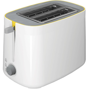 Beko TAM4220W Toaster, 800W, 2 Slice Capacity, High Lift Function, Retractable Crumb Tray, 6 Browning Levels, Defrost Function, Reheating Function, Creamy White, 1 Year Warranty