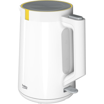 Beko Electric Kettle 1.7L, 2200W, LED Warning, Heat Storage Function, Dry Boil Protection, 360 Degree Rotating Base, Wireless Use, Auto Shut Off, White, WKM4215W, 1 Year Warranty