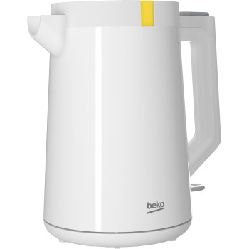 Beko Electric Kettle 1.7L, 2200W, LED Warning, Heat Storage Function, Dry Boil Protection, 360 Degree Rotating Base, Wireless Use, Auto Shut Off, White, WKM4215W, 1 Year Warranty