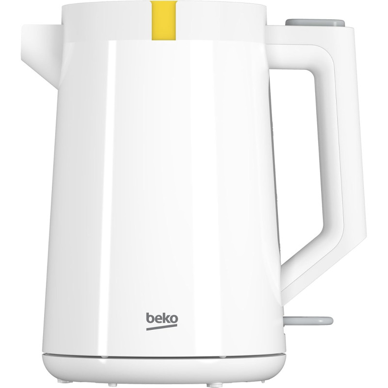 Beko Electric Kettle 1.7L, 2200W, LED Warning, Heat Storage Function, Dry Boil Protection, 360 Degree Rotating Base, Wireless Use, Auto Shut Off, White, WKM4215W, 1 Year Warranty
