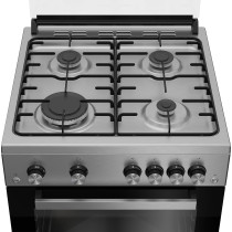 Beko 60 x 60 x 85 cm, 4 Gas Burners Free Standing Gas Cooker, Inox, Fsgt61121DXL, 1 Year Warranty