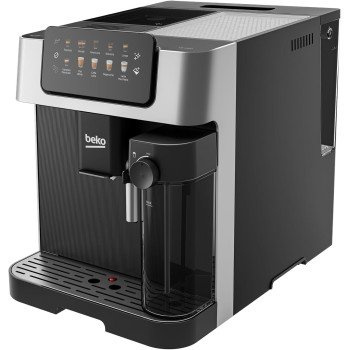 Beko CEG 7304X Automatic Bean To Cup Espresso Coffee Machine With 19 Bar, 1350W, Touch Control LCD Display, 2L Water Capacity, 600ml Milk Container Capacity, Stainless Steel, 1 Year Warranty