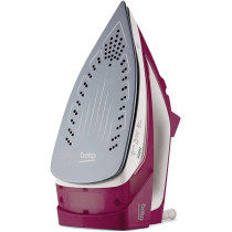 Beko SIM3126R Steam Iron, 2600 W, Ceramic Coated Soleplate With Steam Pools, Auto Shut Off, Purple, 1 Year Warranty