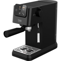 Beko Digital Espresso 15 Bar Pressure, 1.1L Capacity, 1628 Watt Power, LCD Screen, Cup Warmer, Stainless Steel, Ground Bean Storage, Milk Frother, CEG5302B, Black, 1 Year Warranty