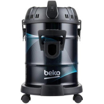 Beko 21L Drum Vacuum Cleaner VCC70322, 2400 Watts Power, Carpet Plus Hard Floor Nozzle, High Efficiency Filter, Blower Function, 5m Cable, Black, 1 Year Warranty