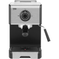 Beko Espresso Machine 15 Bar Pump Pressure, One Touch Brews Espresso, Removable Drip Tray And Water Tank Integrated Milk Steamer, Stainless Steel, CEP5152B, 1 Year Warranty