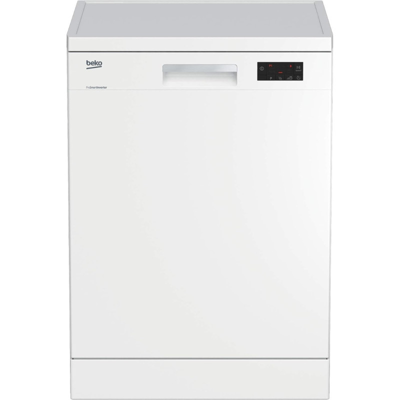 Beko Freestanding Dishwasher, 14 Place Setting, 6 Programmes, White, DFN16421W, 1 Year Warranty