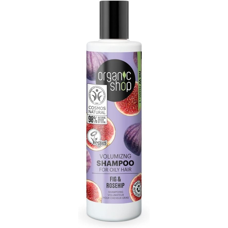 Organic Shop Fig And Rose Volumizing Shampoo For Oily Hair, 280 Ml