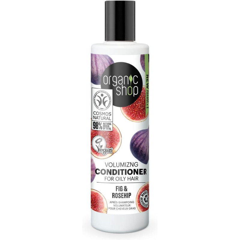 Organic Shop Fig And Rosehip Volumizing Conditioner For Oily Hair, 280 Ml