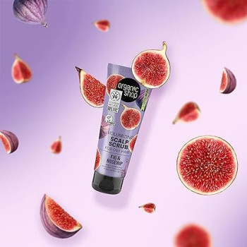 Organic Shop Fig And Rosehip Volumizing Scalp Scrub For Oily Hair, 75 Ml