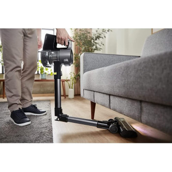 Beko VRT 94929 VI Cordless Vacuum Cleaner, 450 Watts, Hepa 10 Filter, Motorised Turbo Brush Head, Flexible Extention, Charging And Docking Station, LED Head Light, Graphite, 1 Year Warranty