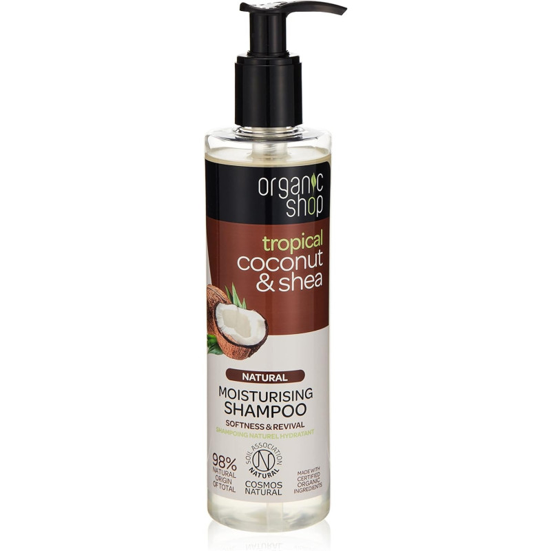 Organic Shop Coconut And Shea Moisturising Shampoo, 280 Ml