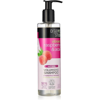 Organic Shop Raspberry And Acai Volumising Shampoo, 280 Ml