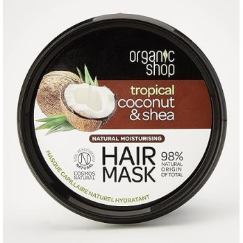 Organic Shop Coconut And Shea Moisturising Hair Mask, 250 Ml