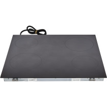 Beko Ceramic Built In Electric Hob, 60 Cm, Silver, HIC64400E, 1 Year Warranty