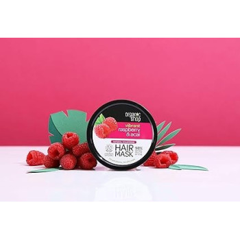 Organic Shop Raspberry And Acai Volumising Hair Mask, 250 Ml