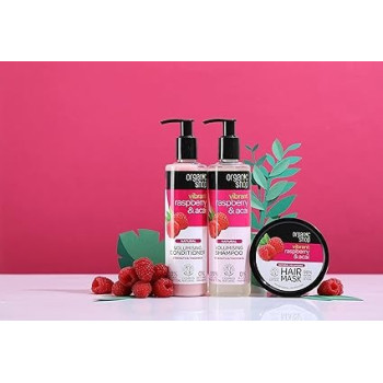 Organic Shop Raspberry And Acai Volumising Hair Mask, 250 Ml