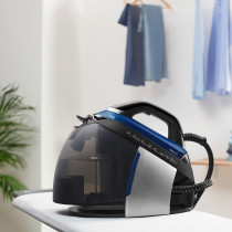 Beko Digital Steam Generator Iron, 2800W, 1.8L Water Tank, 7.2 Bar Pressure, Anti Drip, Anti Calcium System, Digital Display, Vertical Steam SGA8328B, Blue/Black, 1 Year Warranty