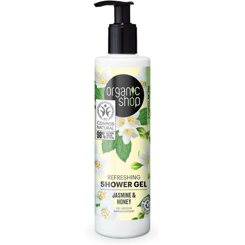 Organic Shop Refreshing Shower Gel Jasmine And Honey, 280 Ml