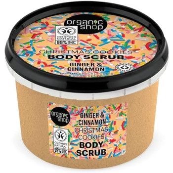 Organic Shop Christmas Cookies Body Scrub Ginger And Cinnamon, 250 Ml